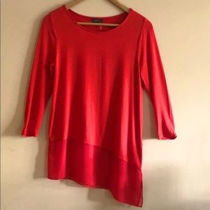 Vince Camuto t-shirt, 3/4 sleeves,XS, color orange (1)